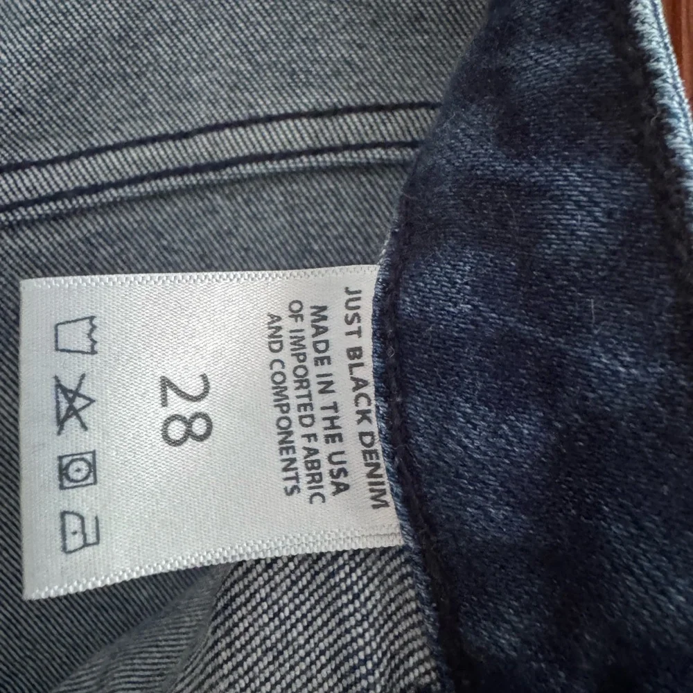 Just Black Denim the Patch Pocket wide Leg Medium Blue Wide-Leg Women's Jeans 28 - Picture 14 of 15